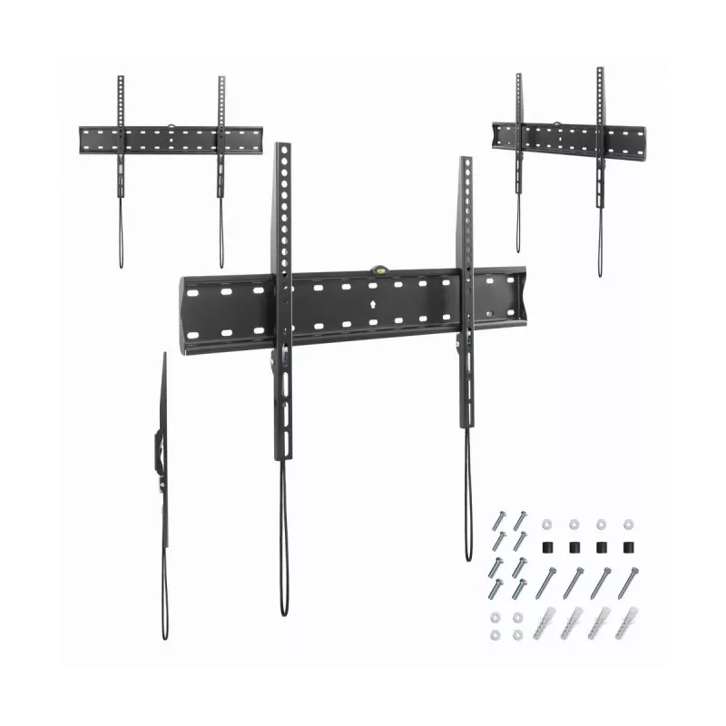 Suporte de TV Gembird WM-70F-01 Preto para televisores 37–70 polegadas, 40 kg, VESA 200x200–600x400, 2,5 cm plano