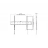 Suporte de TV Gembird WM-70F-01 Preto para televisores 37–70 polegadas, 40 kg, VESA 200x200–600x400, 2,5 cm plano