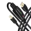 Axagon ADR-220B Cabo ativo de ligação/repetidor USB 2.0 A-M -> B-M 20 m