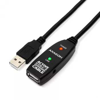 Axagon ADR-205 Cabo ativo de extensão/repetidor USB 2.0 A-M -> A-F 5m