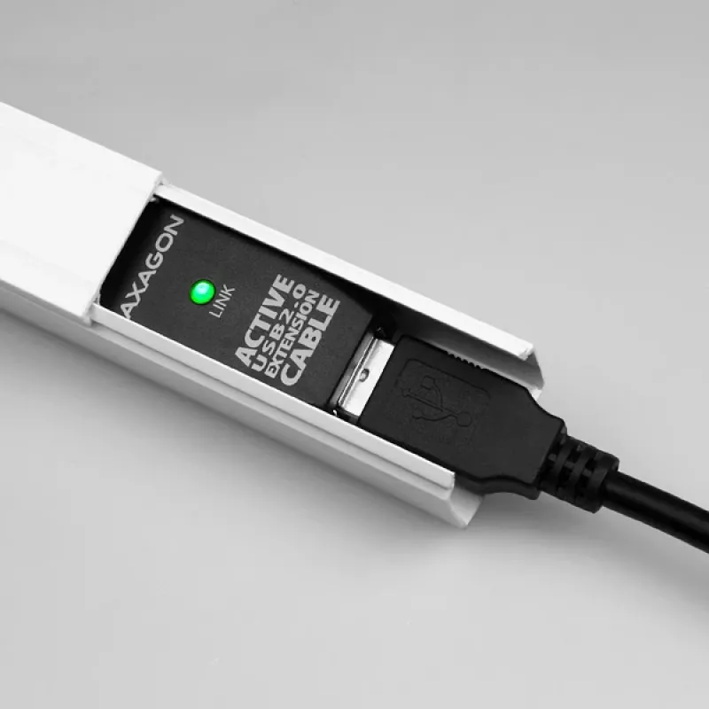 Axagon ADR-210 Cabo ativo de extensão/repetidor USB 2.0 A-M -> A-F 10 m