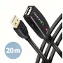 Axagon ADR-220 Cabo ativo de extensão/repetidor USB 2.0 A-M -> A-F 20 m
