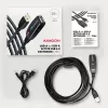Axagon ADR-220 Cabo ativo de extensão/repetidor USB 2.0 A-M -> A-F 20 m