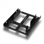 Axagon RHD-225 METAL Suporte para 2x 2,5 polegadas HDD/SSD em baia de 3,5 polegadas, suporte de ventoinha