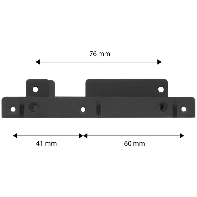 Axagon RHD-225 METAL Suporte para 2x 2,5 polegadas HDD/SSD em baia de 3,5 polegadas, suporte de ventoinha