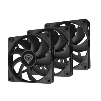 GENESIS Oxal 120 Ventoinha para caixa de computador 12 cm Preto 3 unid.