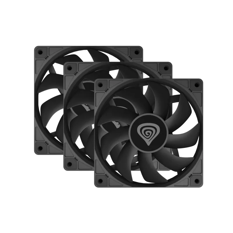 GENESIS Oxal 120 Ventoinha para caixa de computador 12 cm Preto 3 unid.
