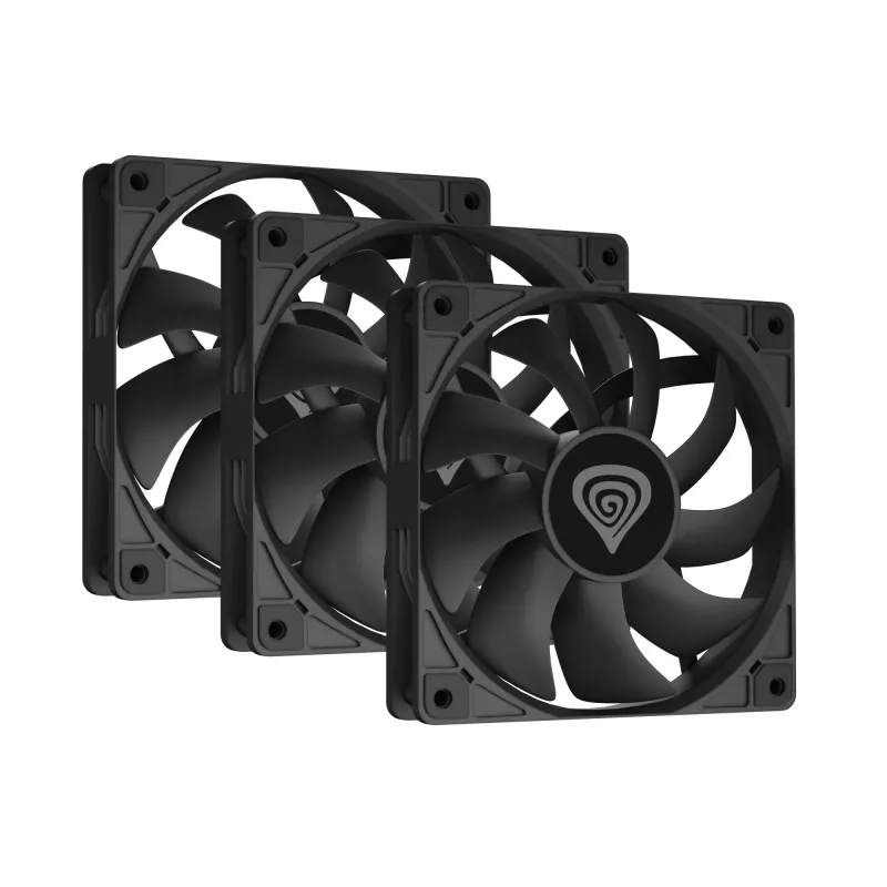 GENESIS Oxal 120 Ventoinha para caixa de computador 12 cm Preto 3 unid.