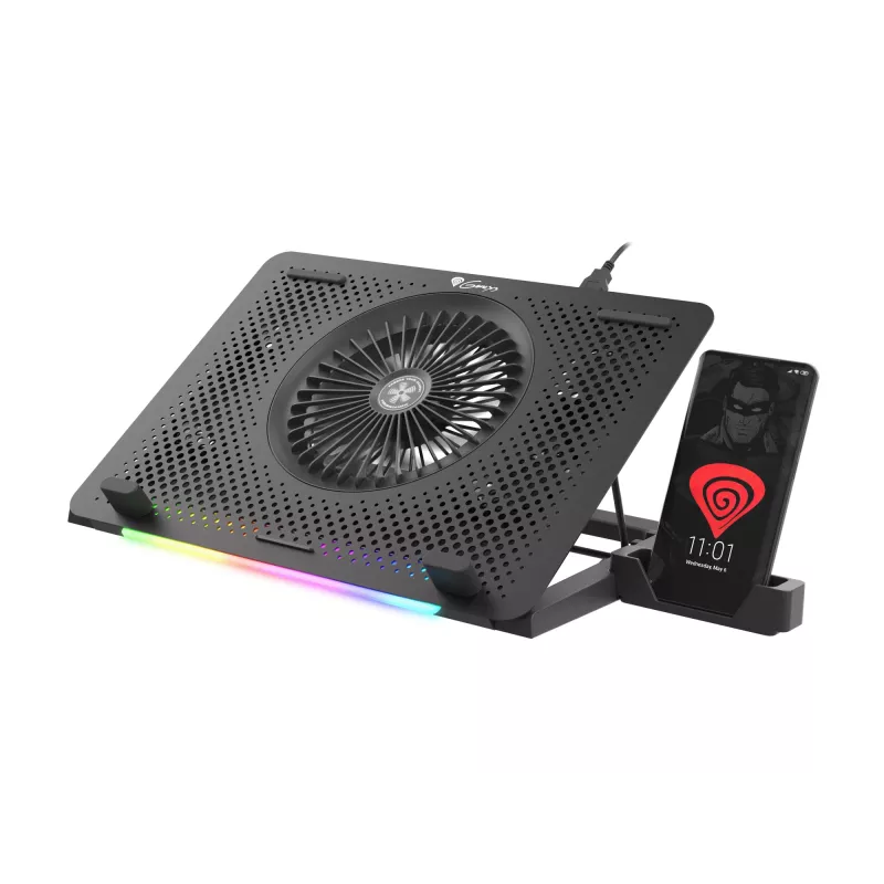 Base de arrefecimento para portátil GENESIS Oxid 450 39,6 cm (15,6 polegadas) 2400 rpm preta