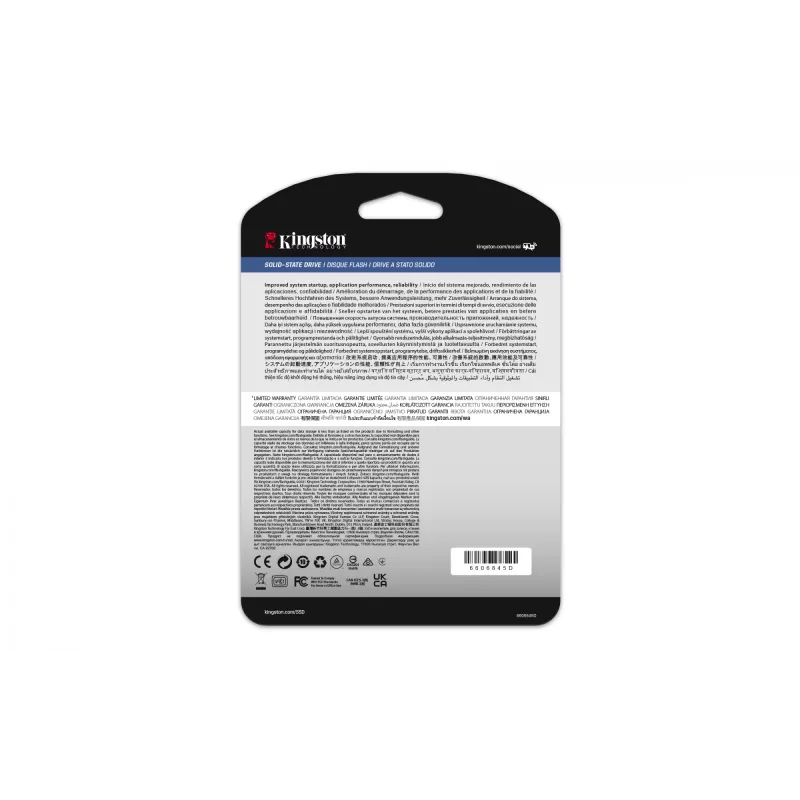 Disco SSD Kingston Technology 7680G 7,68 TB 2,5 polegadas SATA SEDC600M/7680G
