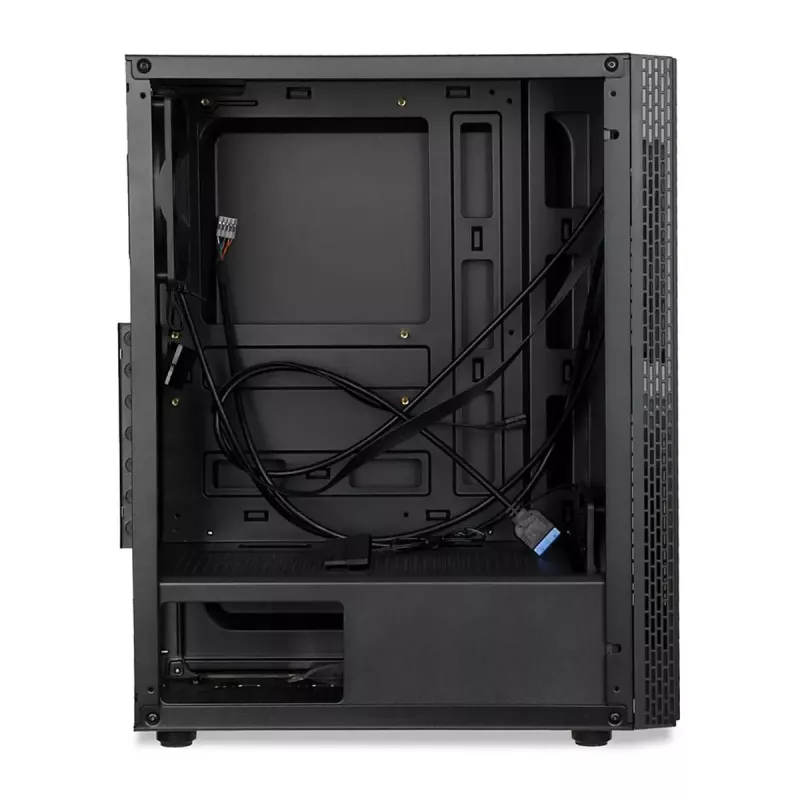Caixa de PC IBOX ANTILA 39 Midi Tower — preta, ATX/microATX, GPU até 31 cm, altura do cooler da CPU 150 mm