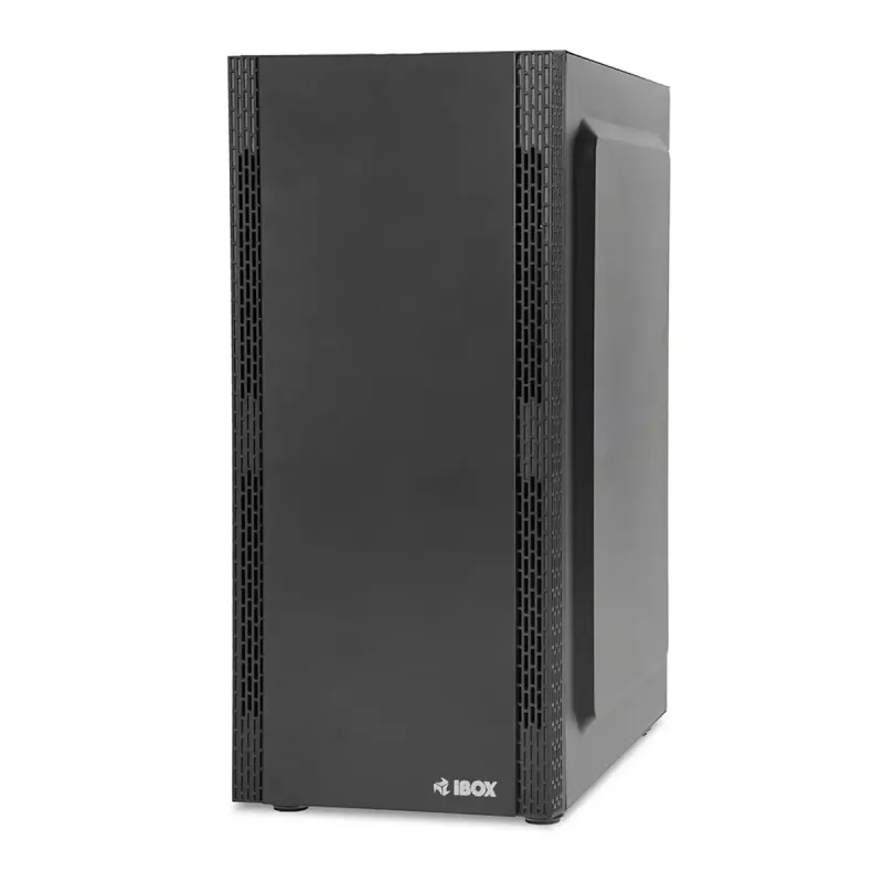 Caixa de PC IBOX ANTILA 39 Midi Tower — preta, ATX/microATX, GPU até 31 cm, altura do cooler da CPU 150 mm