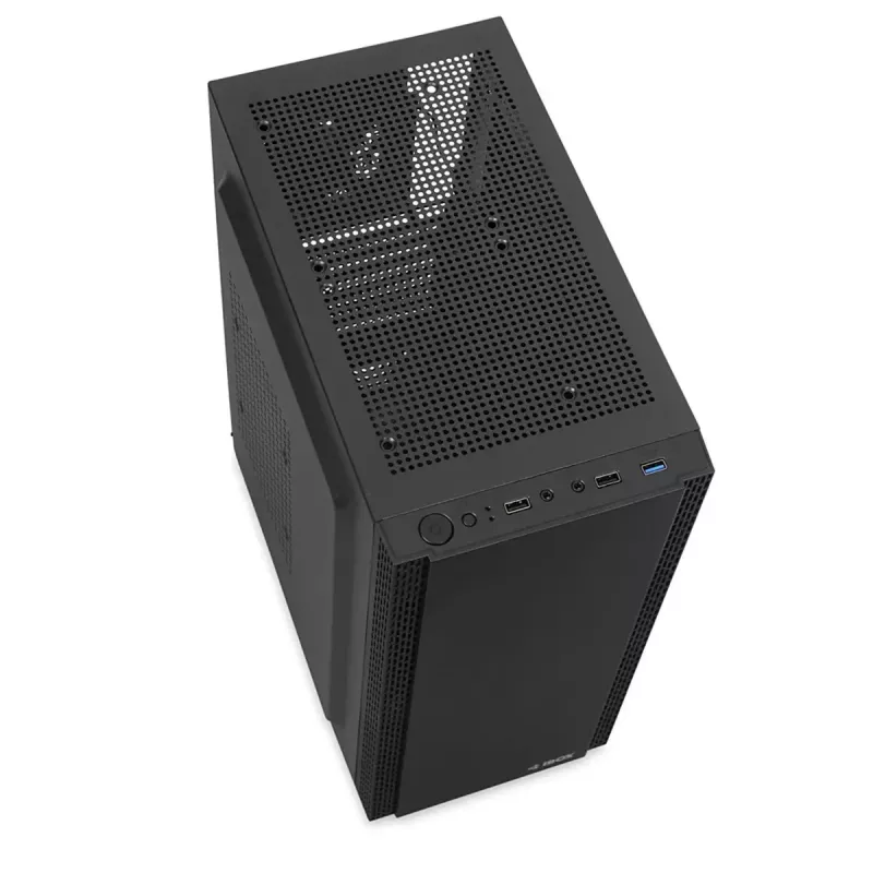 Caixa de PC IBOX ANTILA 39 Midi Tower — preta, ATX/microATX, GPU até 31 cm, altura do cooler da CPU 150 mm