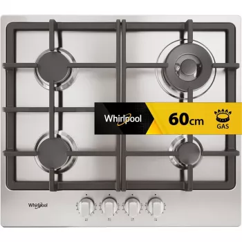 Whirlpool TGML 661 IX R aço inoxidável encastrável 58 cm gás 4 zona(s)