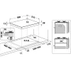 Whirlpool TGML 661 IX R aço inoxidável encastrável 58 cm gás 4 zona(s)