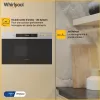 Micro-ondas encastrável WHIRLPOOL MBNA900X — 750 W, 22 L, aço inoxidável, controlo por botões, sem grelhador