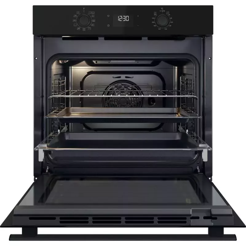 Forno elétrico encastrável WHIRLPOOL OMR58HU1B — 71 L, A+, autolimpeza hidrolítica, convecção, grelhador, extração telescópica