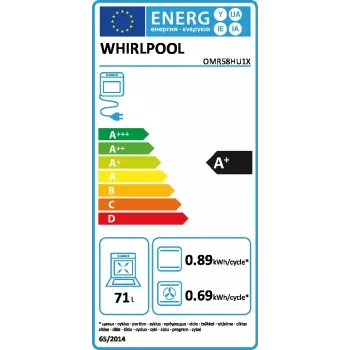 Whirlpool OMR58HU1X 71 L 2900 W aço inoxidável