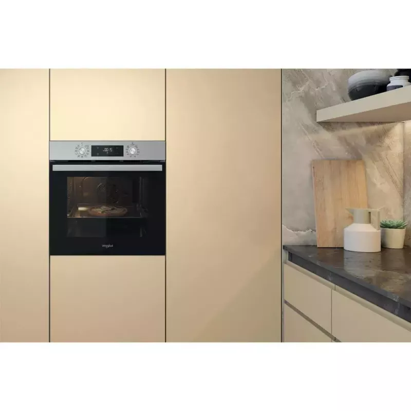 Whirlpool OMR58HU1X forno elétrico de encastrar, 71 L, ar quente, SmartClean, classe energética A+, aço inoxidável