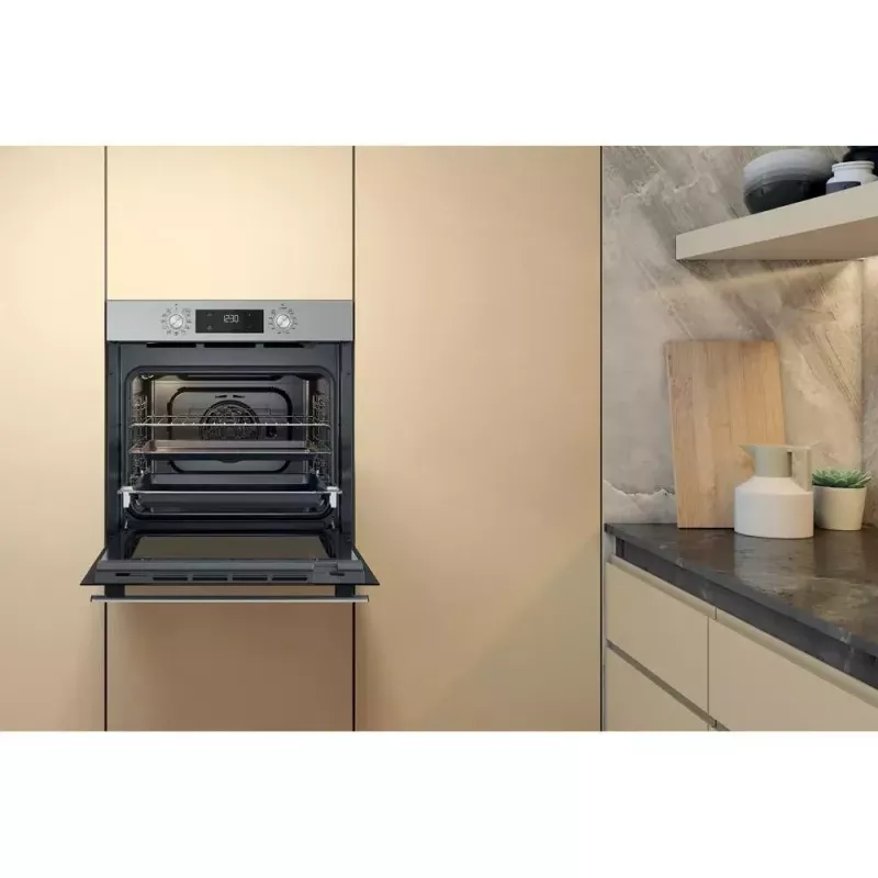 Whirlpool OMR58HU1X forno elétrico de encastrar, 71 L, ar quente, SmartClean, classe energética A+, aço inoxidável