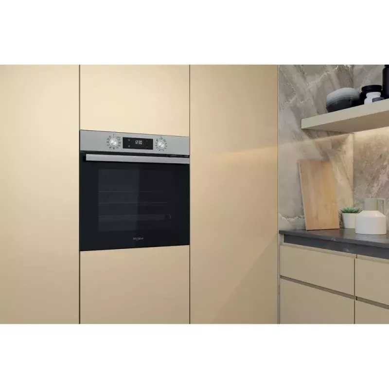 Whirlpool OMR58HU1X forno elétrico de encastrar, 71 L, ar quente, SmartClean, classe energética A+, aço inoxidável