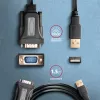 Cabo adaptador Axagon ADS-1PQN USB-A 2.0 - série RS-232 DB9-M FTDI