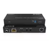 Extensor HDBaseT KVM DIGITUS Set - 150m 4K/60Hz USB 1.1 PoC IR preto