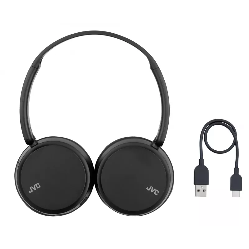 Auscultadores JVC Deep Bass Bluetooth On-Ear Preto, Sem fios, Chamadas/Música, 20 - 20000 Hz, 157 g, Headset, Preto