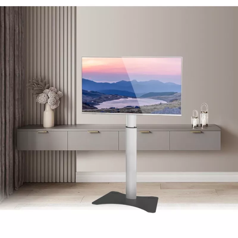 Techly ICA-TR39 suporte de chão para TV, 32-70 polegadas, 40 kg, VESA 800x400, preto/prateado