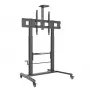 Carrinho multimédia TECHLY ICA-TR230 Preto para ecrã plano até 110 polegadas, VESA 900x600, altura 1850 mm, carga 120 kg