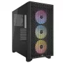Caixa de PC mid-tower CORSAIR - 3000d RGB Airflow - Preto