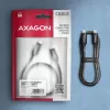 Cabo USB de dados e carregamento Axagon BUCM2-CM15AB 480 Mbit/s 1,5 m, PD 240 W, 5 A, preto entrançado