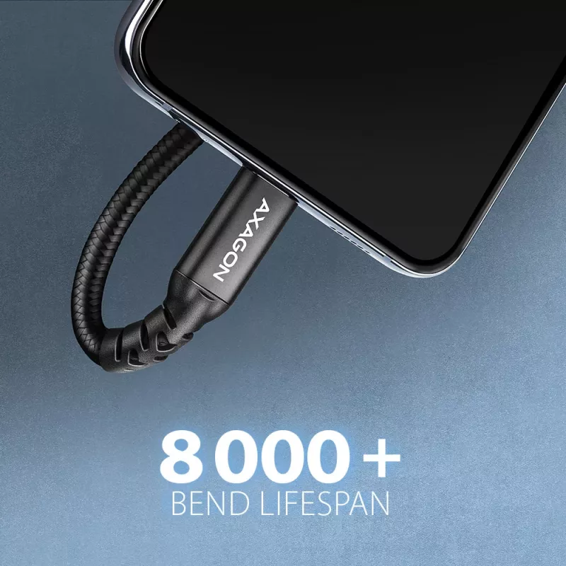 Cabo de extensão Axagon BUCM32-CF15AB SPEED+ USB-C USB 20Gbps 1,5 m
