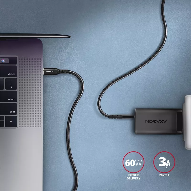 Cabo USB Axagon BUCM-CM10AB 1m USB 2.0 USB C Preto
