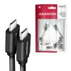 Cabo USB Axagon BUCM-CM20TB 1,1m PD 60W 3A Preto