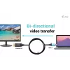 Adaptador de cabo i-tec USB-C DisplayPort Bidirecional 8K/30Hz 150 cm