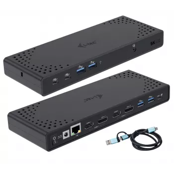 Docking station i-tec USB 3.0 / USB-C / Thunderbolt 3 Dual Display Gen2 + Power Delivery 100W