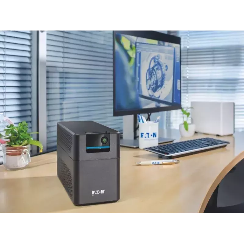 UPS Eaton 5E Gen2 1200 USB line-interactive 1,2 kVA / 660 W, 2 tomadas tipo G, 1 USB, torre, preto