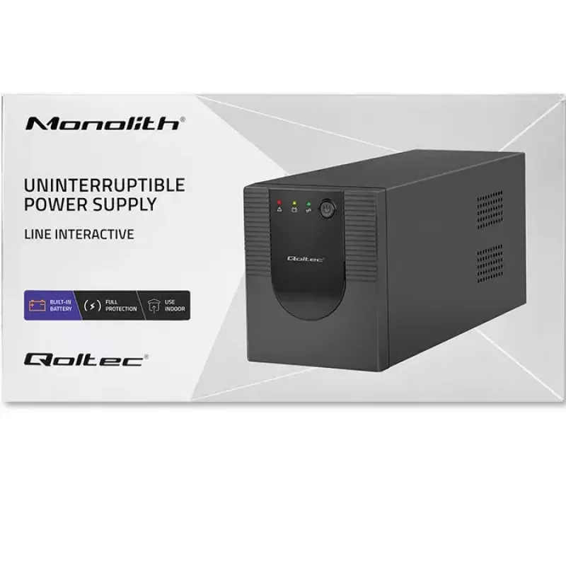 UPS Qoltec 53777 Line-Interactive 2 kVA 1200 W 4 tomadas AC