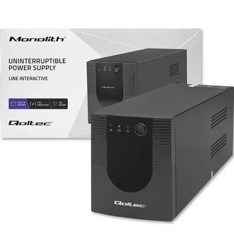 UPS Qoltec 53777 Line-Interactive 2 kVA 1200 W 4 tomadas AC