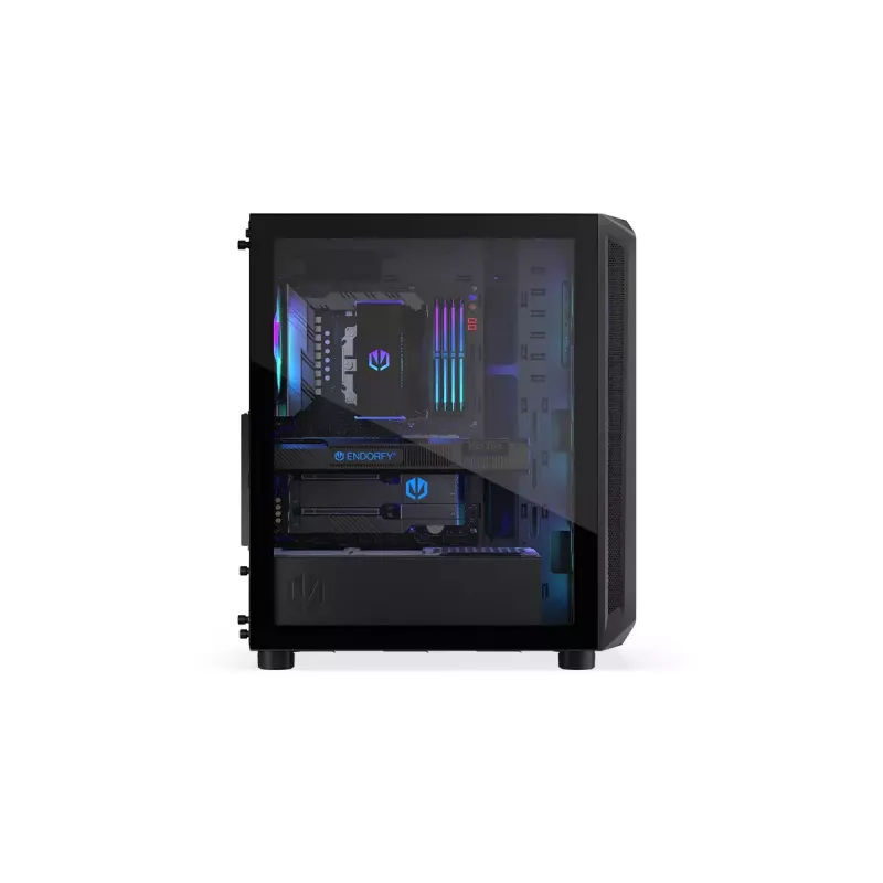Caixa de PC ENDORFY Arx 500 ARGB ATX preta — vidro temperado, ARGB, ATX, GPU máx. 350 mm, altura do dissipador da CPU 179 mm, 7 slots de expansão