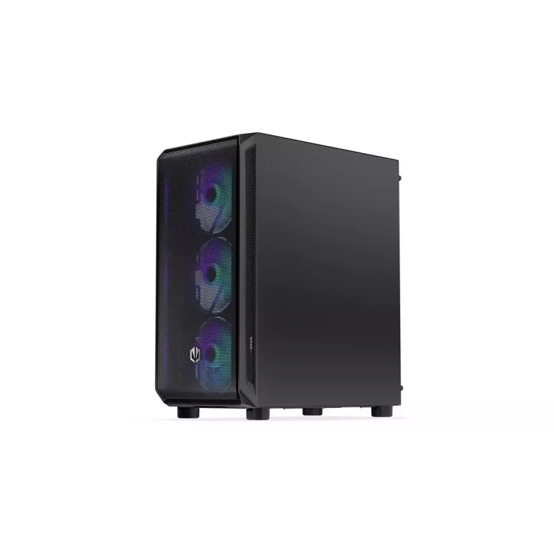 Caixa de PC ENDORFY Arx 500 ARGB ATX preta — vidro temperado, ARGB, ATX, GPU máx. 350 mm, altura do dissipador da CPU 179 mm, 7 slots de expansão