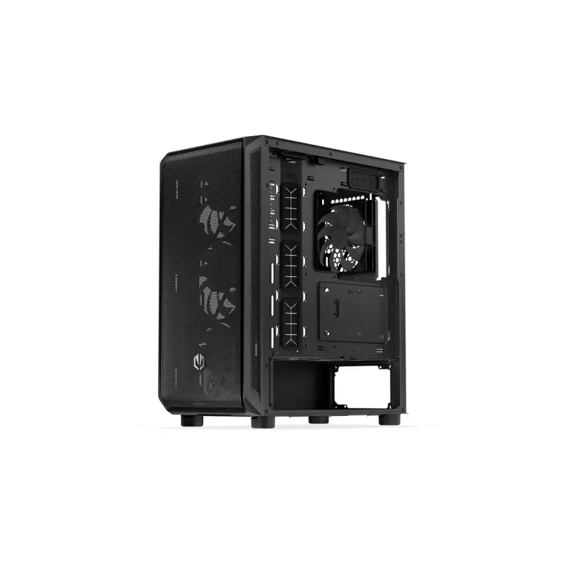 Caixa de PC ENDORFY Arx 500 ARGB ATX preta — vidro temperado, ARGB, ATX, GPU máx. 350 mm, altura do dissipador da CPU 179 mm, 7 slots de expansão