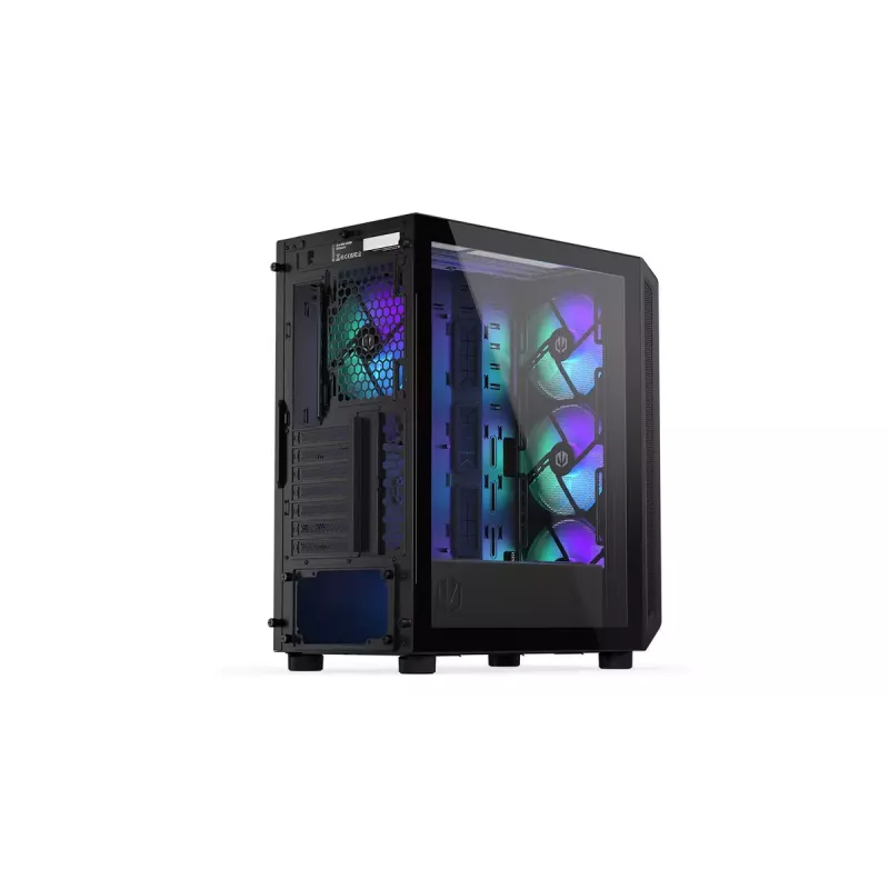 Caixa de PC ENDORFY Arx 500 ARGB ATX preta — vidro temperado, ARGB, ATX, GPU máx. 350 mm, altura do dissipador da CPU 179 mm, 7 slots de expansão