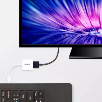 Conversor DisplayPort para HDMI ATEN, PC: até UXGA / HDTV: até 1080i,1080p