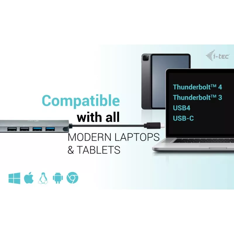Docking station i-tec USB-C Metal Nano 2x Display + Power Delivery 100 W