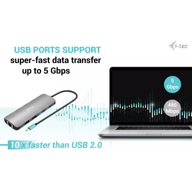 Docking station i-tec USB-C Metal Nano 2x Display + Power Delivery 100 W