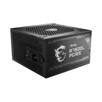 Fonte de alimentação MSI MAG A750GL PCIE5 750 W 20+4 pin ATX ATX preto