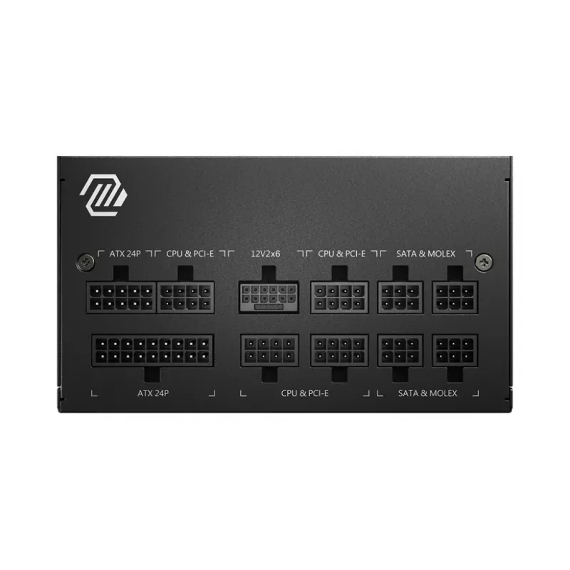 Fonte de alimentação MSI MAG A750GL PCIE5 750 W 20+4 pin ATX ATX preto