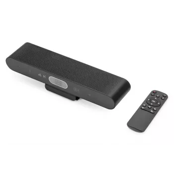 DIGITUS 4K All-in-One Video Bar Mini - sistema de videoconferência (2x microfone / 1x altifalante)